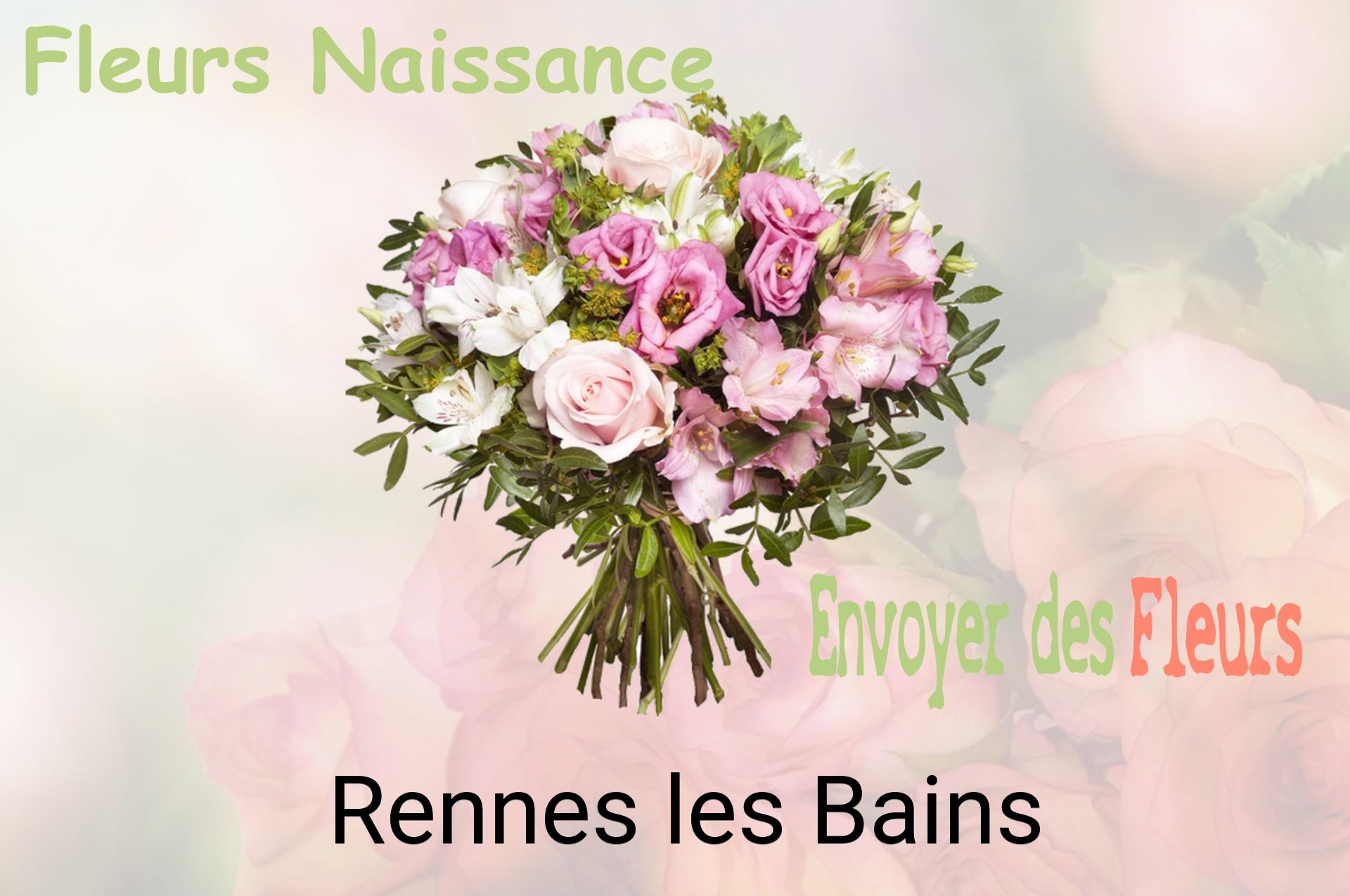 Bouquet de fleurs de naissance livré à Rennes-les-Bains